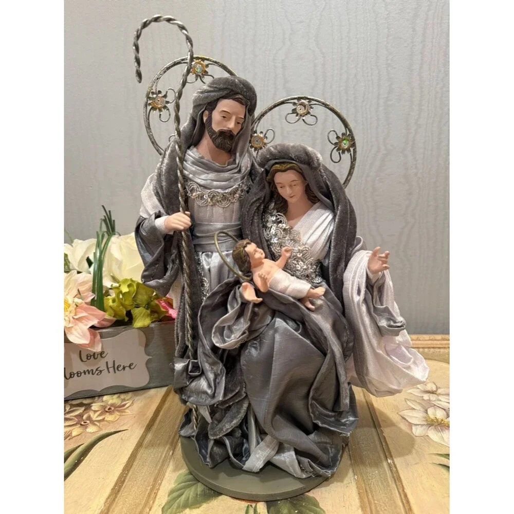 Vintage Holy Family Nativity Mary Joseph Baby Jesus